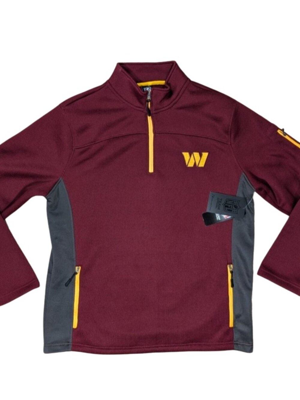 NWT Washington Commanders NFL 1/4 Zip Pullover Jacket Large